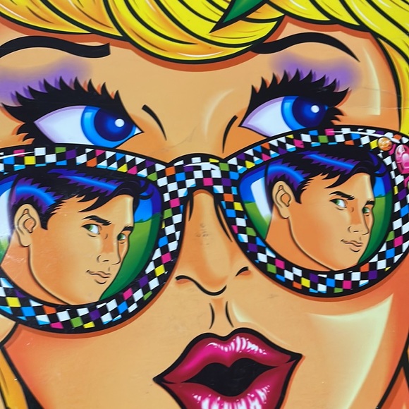 Lisa Frank CHECK HIM OUT! π Folder Vintage Rare Blonde 80s 90s Sunglasses Kiss - Picture 14 of 16
